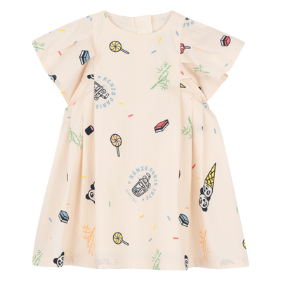POPLIN JURK KENZO KIDS GIRL