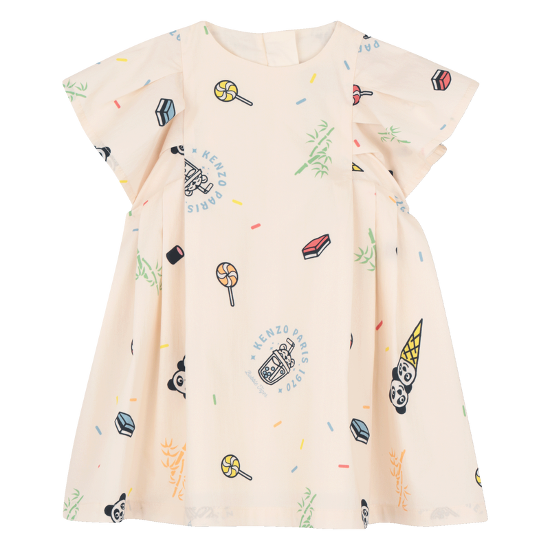 POPLIN JURK KENZO KIDS 
                        GIRL