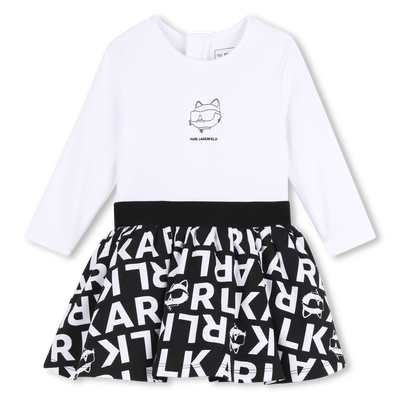 Langarm jurk KARL LAGERFELD KIDS GIRL