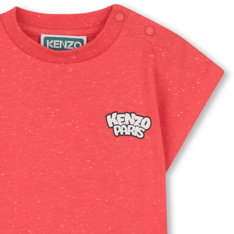 T-SHIRT MET DRUKKNOOPOPENING KENZO KIDS 
                        GIRL