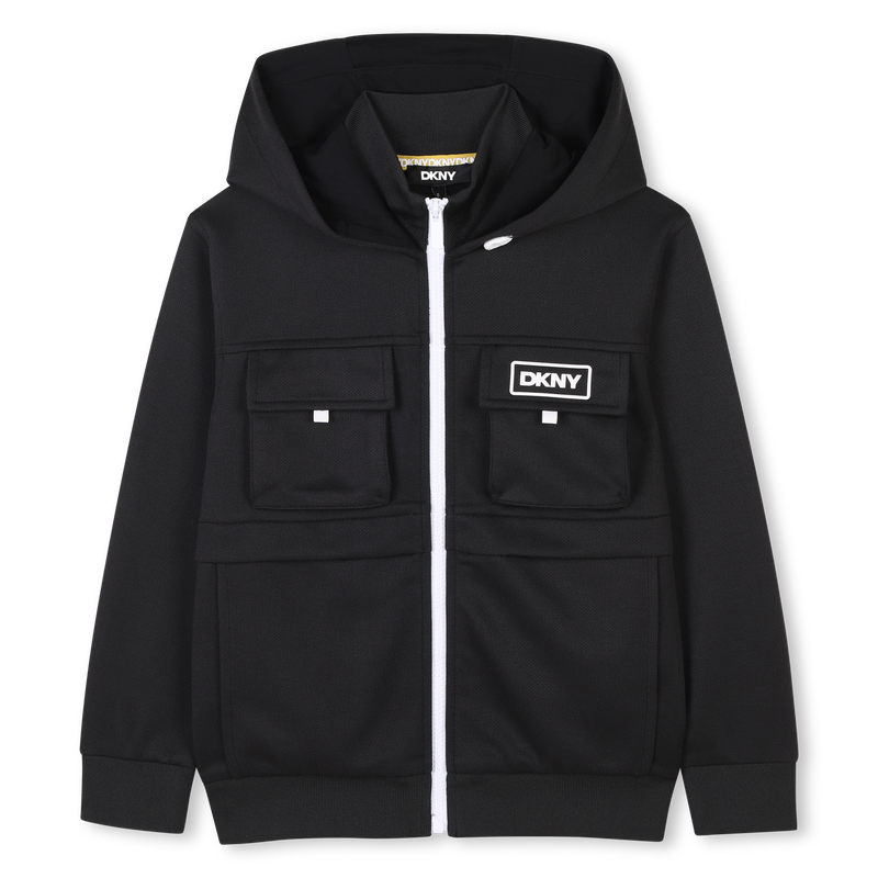 Vest met capuchon en rits DKNY 
                        UNISEX