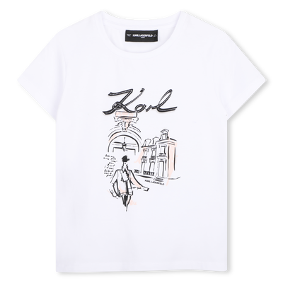 Tee-shirt manches courtes KARL LAGERFELD KIDS FILLE