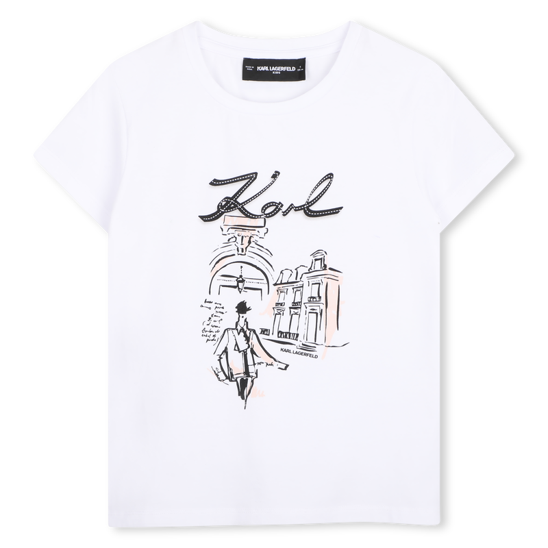 T-shirt met korte mouwen KARL LAGERFELD KIDS 
                        GIRL