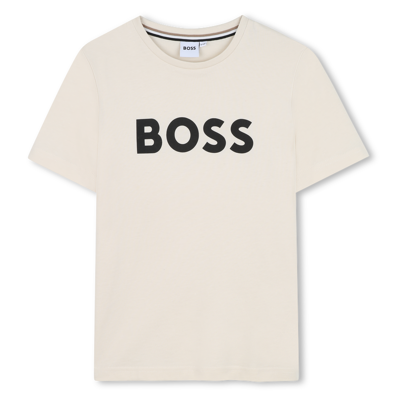 Katoenen T-shirt korte mouwen BOSS 
                        BOY