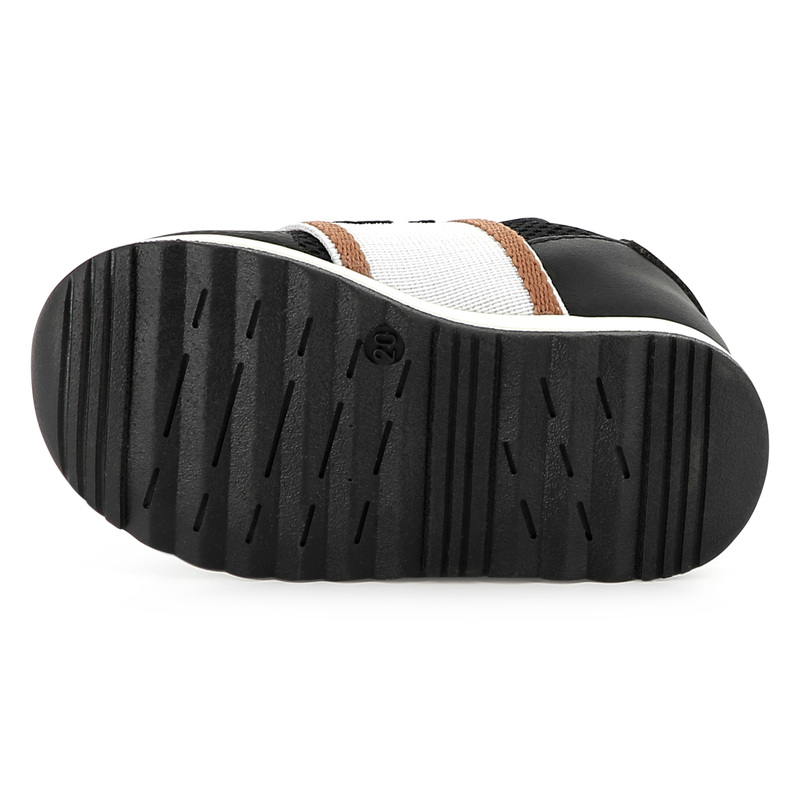 Sneakers met leer en visnet BOSS 
                        BOY