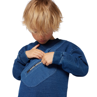 Sweat-shirt molleton imprim&eacute; MARC JACOBS GARCON