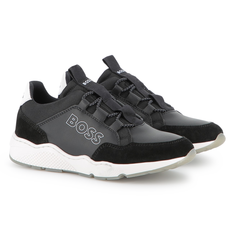 Sneakers van imitatie en canvas BOSS 
                        BOY