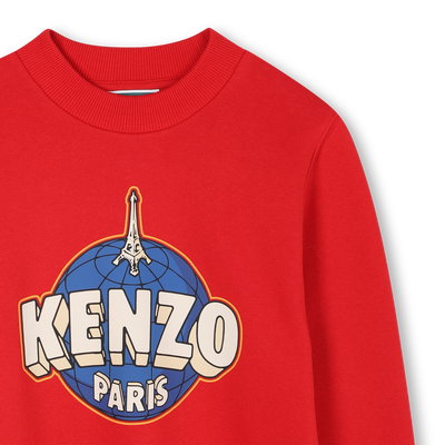 Ongeborsteld fleece sweatshirt KENZO KIDS BOY