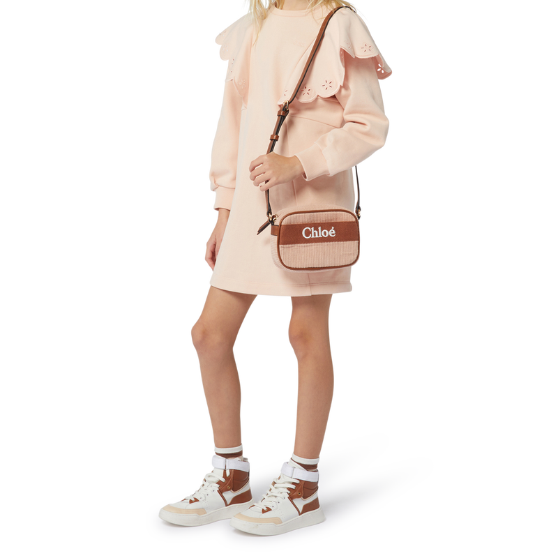 Fleece jurk met ruches CHLOE 
                        GIRL