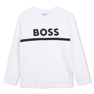 T-SHIRT MET LANGE MOUWEN BOSS BOY