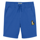 Bermuda en coton avec badge KENZO KIDS 
                    GARCON