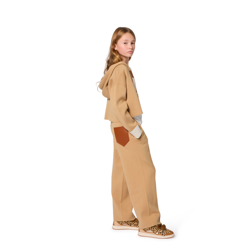 Gebreid vest met capuchon LANVIN 
                        GIRL