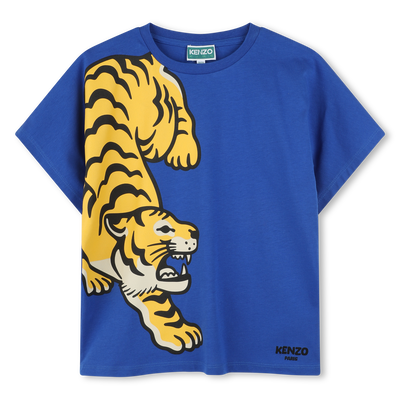 T-shirt imprim&eacute; en coton KENZO KIDS GARCON