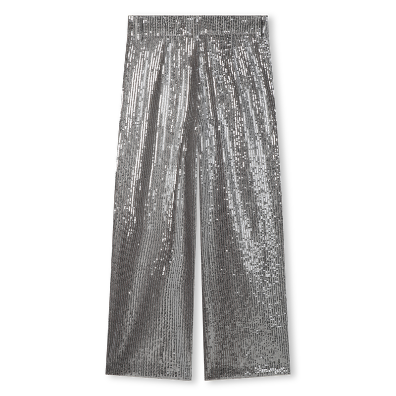 Pantalon orn&eacute;e de sequins argent&eacute;s DKNY 
                        FILLE