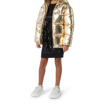 Rechte jurk met lovertjes KARL LAGERFELD KIDS GIRL