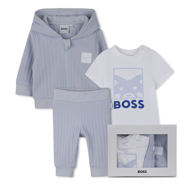 Ensemble cardigan + pantalon + Tee-shirt BOSS 
                        GARCON