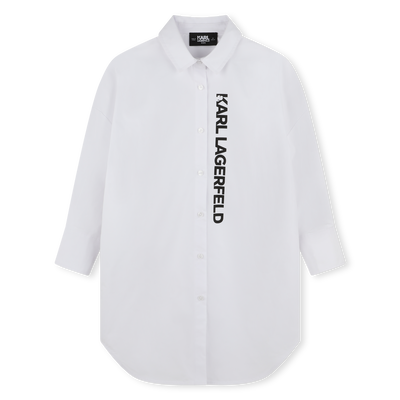 Hemdjurk van poplin KARL LAGERFELD KIDS GIRL