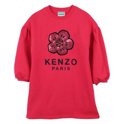 Robe sweatshirt &agrave; manches ballon KENZO KIDS FILLE
