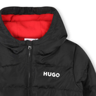 Doudoune doubl&eacute;e &agrave; capuche HUGO 
                    FILLE