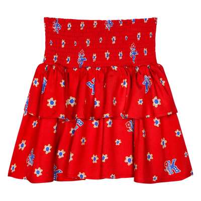 Rok met print en ruches KENZO KIDS GIRL