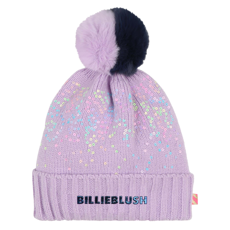 Muts met pompon en lovertjes BILLIEBLUSH 
                        GIRL