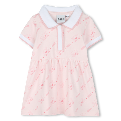 Robe imprim&eacute;e &agrave; col polo BOSS FILLE