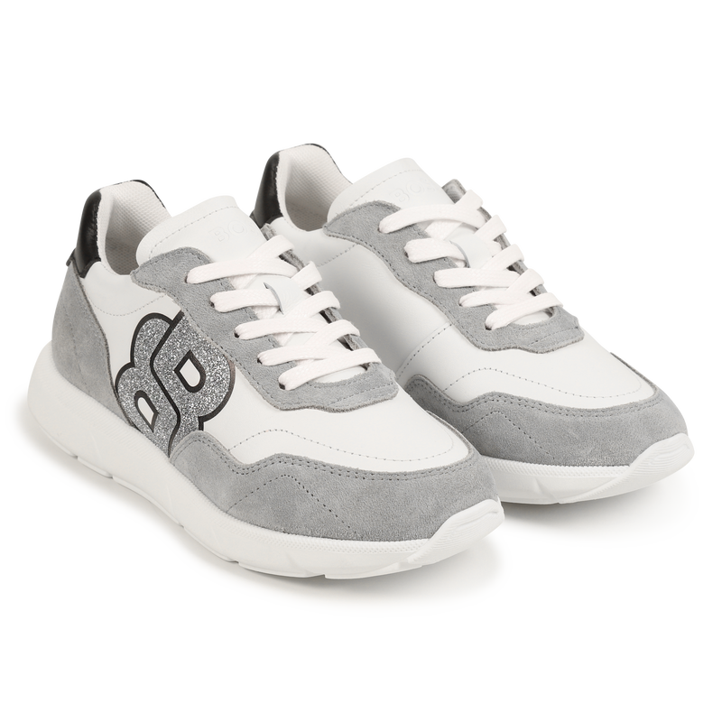 Leren sneakers met veters BOSS 
                        GIRL