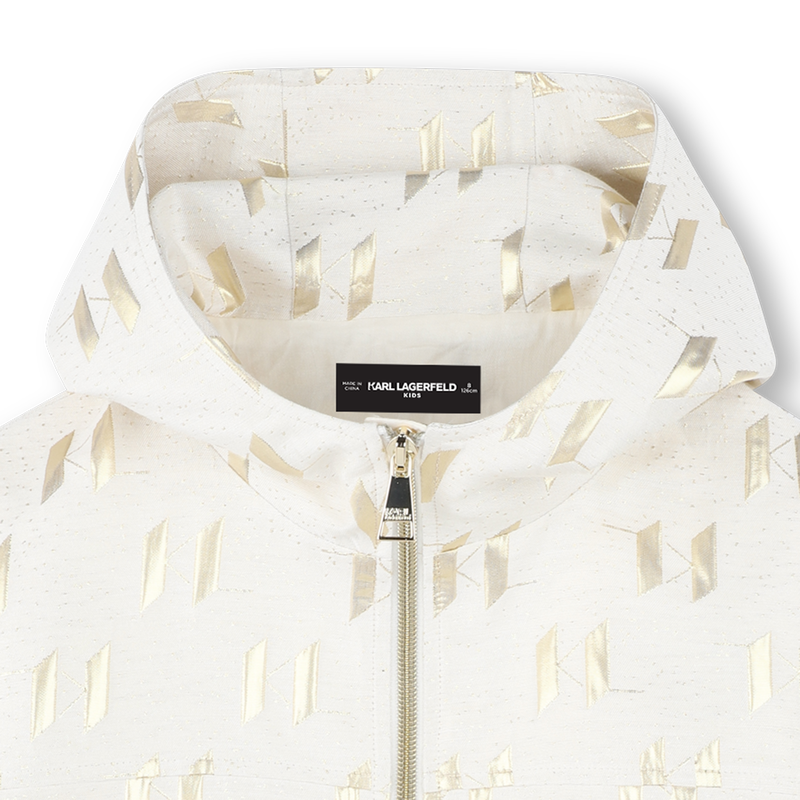 Cardigan avec d&eacute;tails dor&eacute;s KARL LAGERFELD KIDS 
                        FILLE