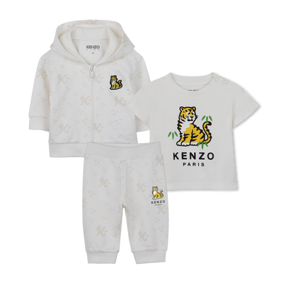 ENSEMBLE T-SHIRT, CARDIGAN ET PANTALON KENZO KIDS UNISEXE
