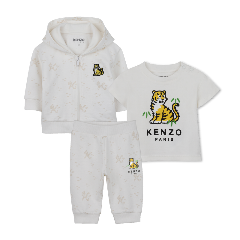 ENSEMBLE T-SHIRT, CARDIGAN ET PANTALON KENZO KIDS 
                        UNISEXE