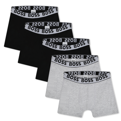 Set van 5 katoenen boxershorts BOSS BOY