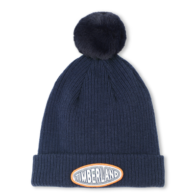 Fleece gebreide muts met pompon TIMBERLAND BOY