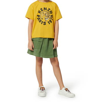 Katoenen T-shirt, korte mouwen KENZO KIDS GIRL