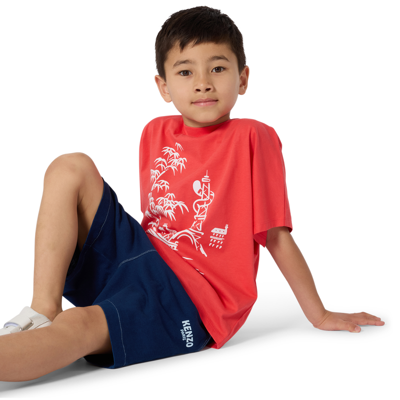 BERMUDA MET ELASTISCHE TAILLE KENZO KIDS 
                        BOY