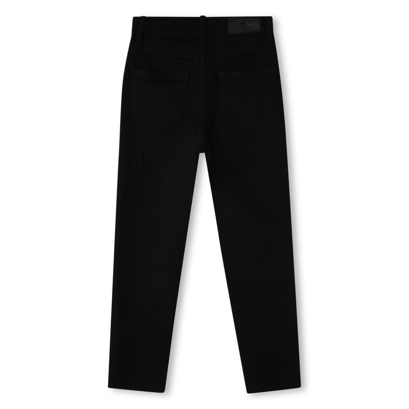 Rechte jeans met logo KARL LAGERFELD KIDS 
                        GIRL