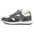 Sneakers met veters, ZWART, hi-res