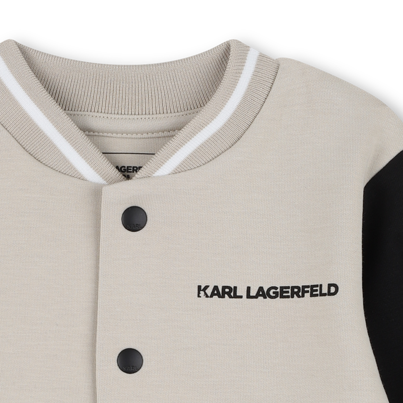 Ensemble cardigan et pantalon en double jersey KARL LAGERFELD KIDS 
                        GARCON
