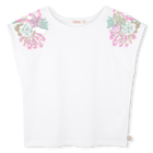 T-shirt &agrave; &eacute;paules orn&eacute;es de sequins BILLIEBLUSH 
                    FILLE