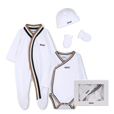 ENSEMBLE PYJAMA + BODY + BONNET + MOUFFLES BOSS GARCON