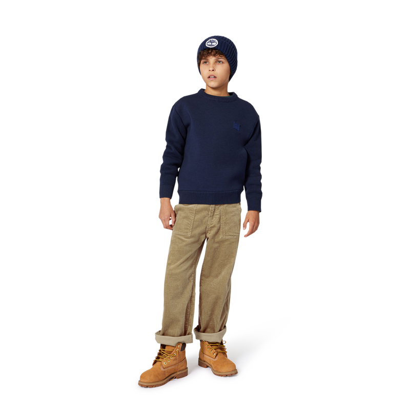 Gebreide badge muts met logo TIMBERLAND 
                        BOY