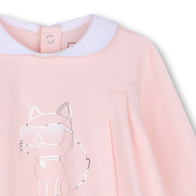 Langarm jurk KARL LAGERFELD KIDS 
                        GIRL