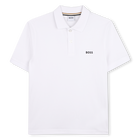 Poloshirt met korte mouwen, WIT, hi-res