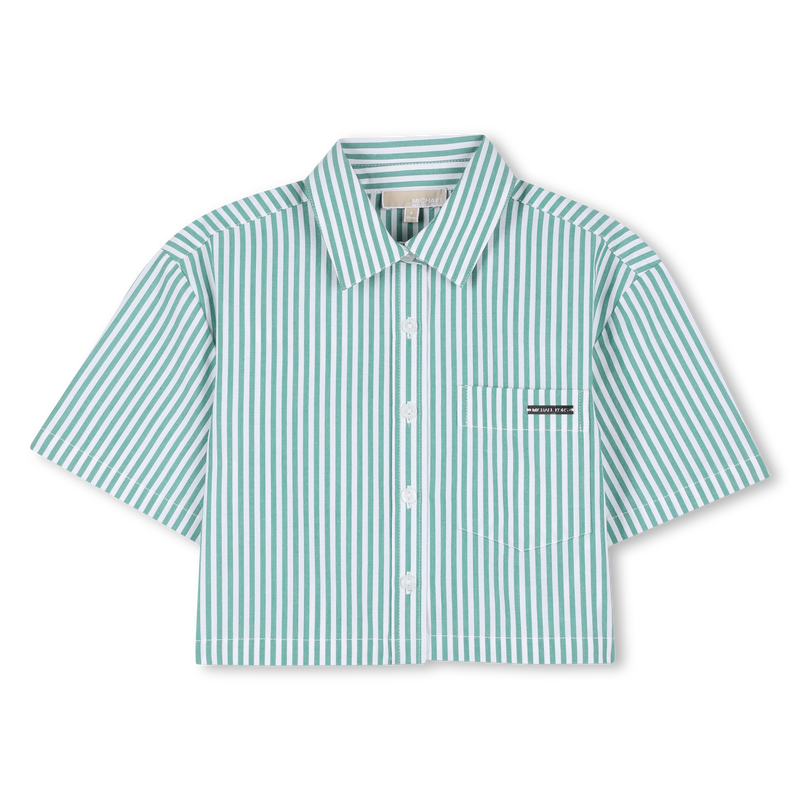 GESTREEPT OVERHEMD MET KORTE MOUWEN MICHAEL KORS 
                        GIRL