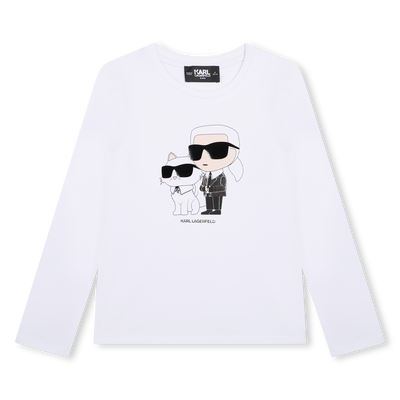 T-shirt met print KARL LAGERFELD KIDS GIRL