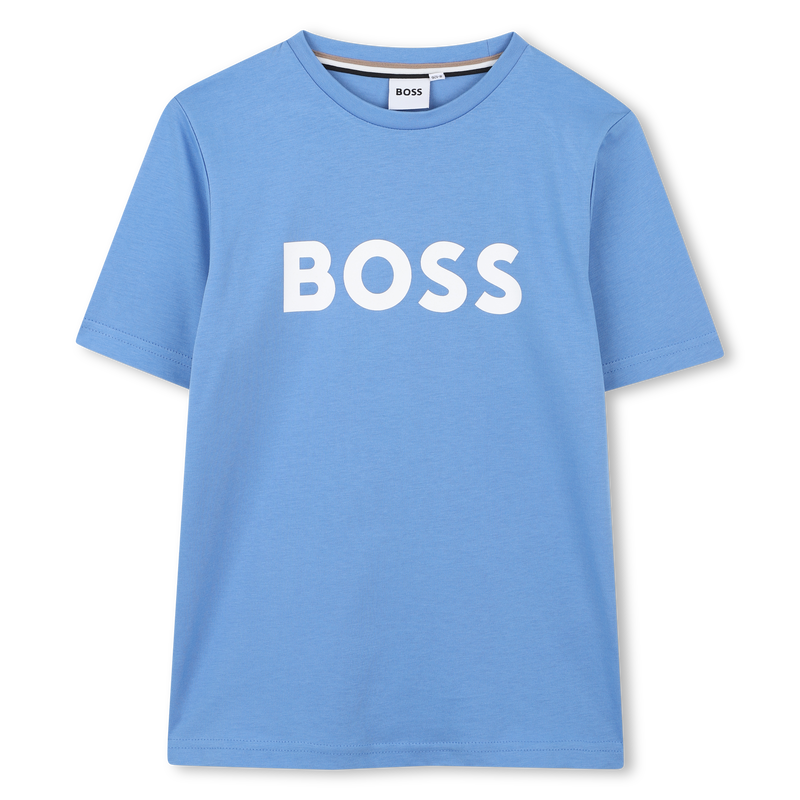Katoenen T-shirt korte mouwen BOSS 
                        BOY