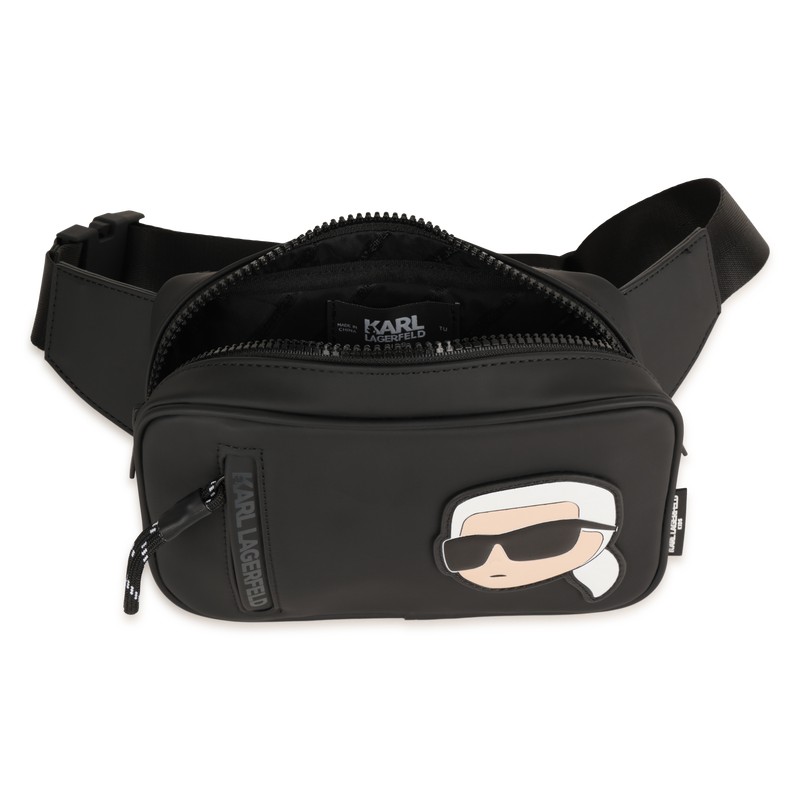 Sac banane en textile enduit effet gomme KARL LAGERFELD KIDS 
                        GARCON