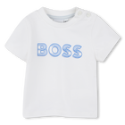 T-shirt met logoprint, WIT, hi-res