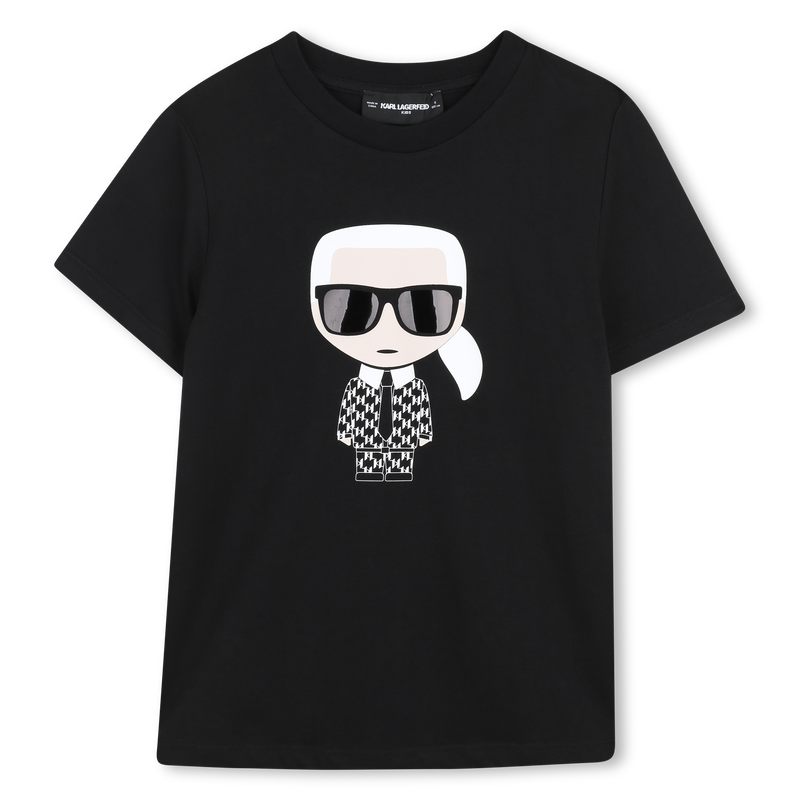 T-SHIRT IMPRESSION METALISEE KARL LAGERFELD KIDS 
                        GARCON