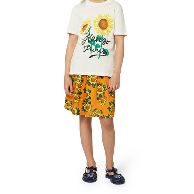 T-shirt avec imprim&eacute; tournesol KENZO KIDS UNISEXE