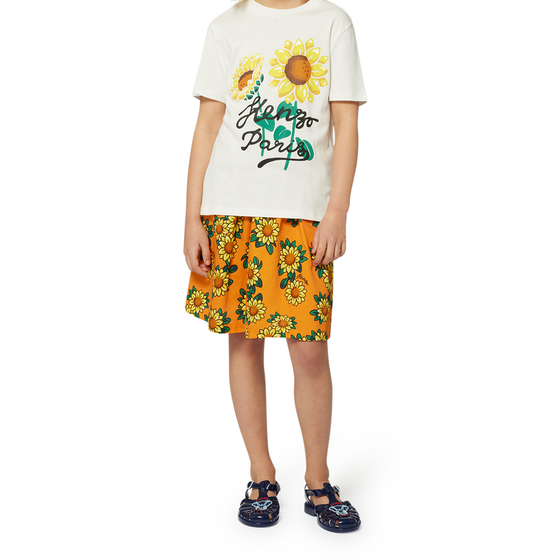 T-shirt avec imprim&eacute; tournesol KENZO KIDS 
                        UNISEXE
